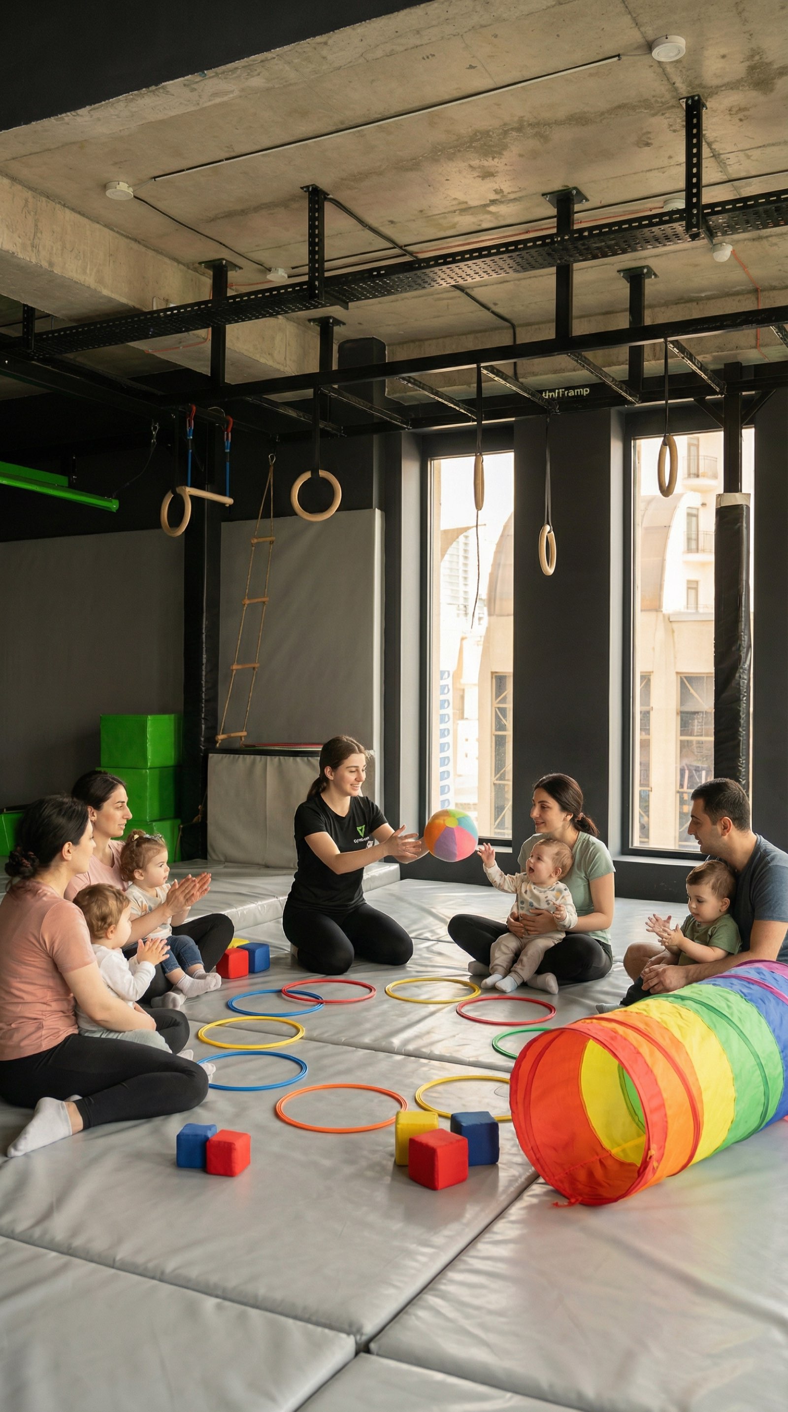 Baby Gym-ის გათბობა წრეში Gymnasia-ში.